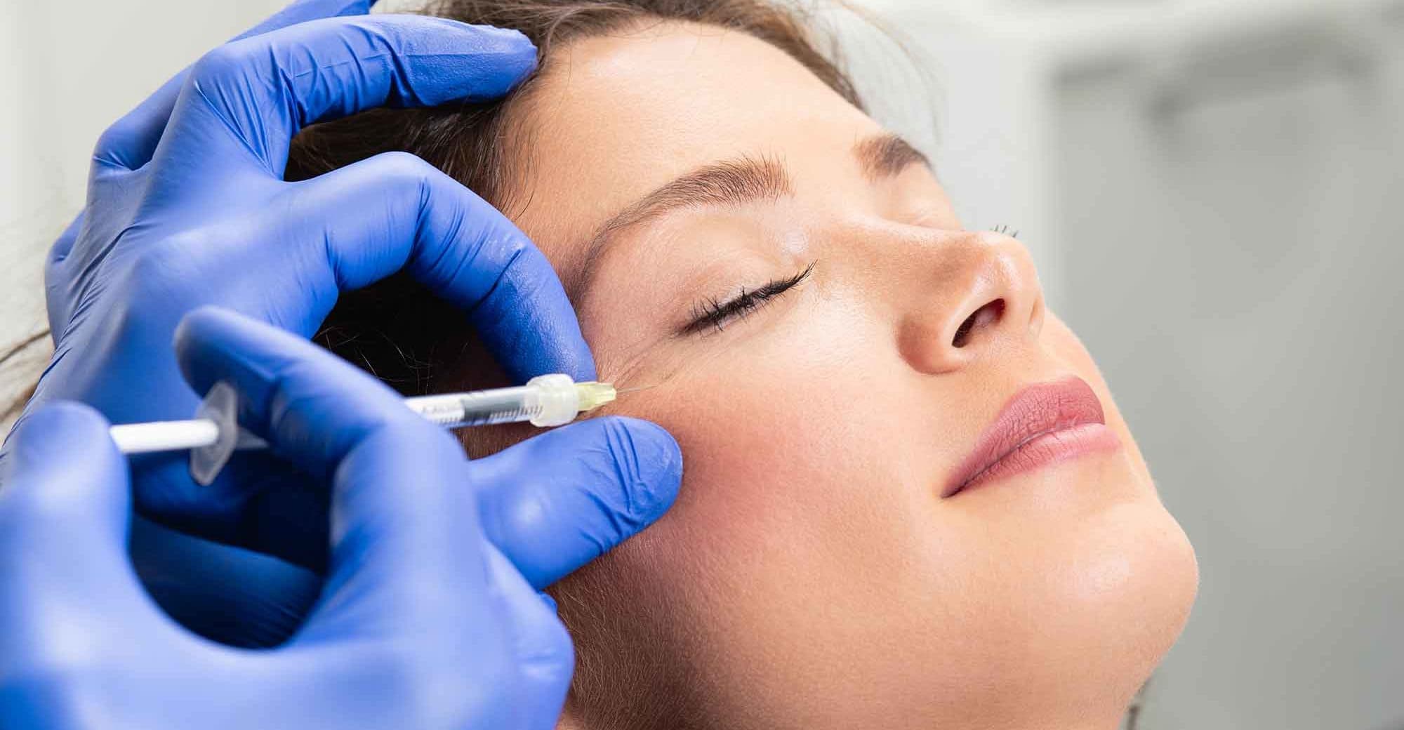 Aesthetic facial treatment